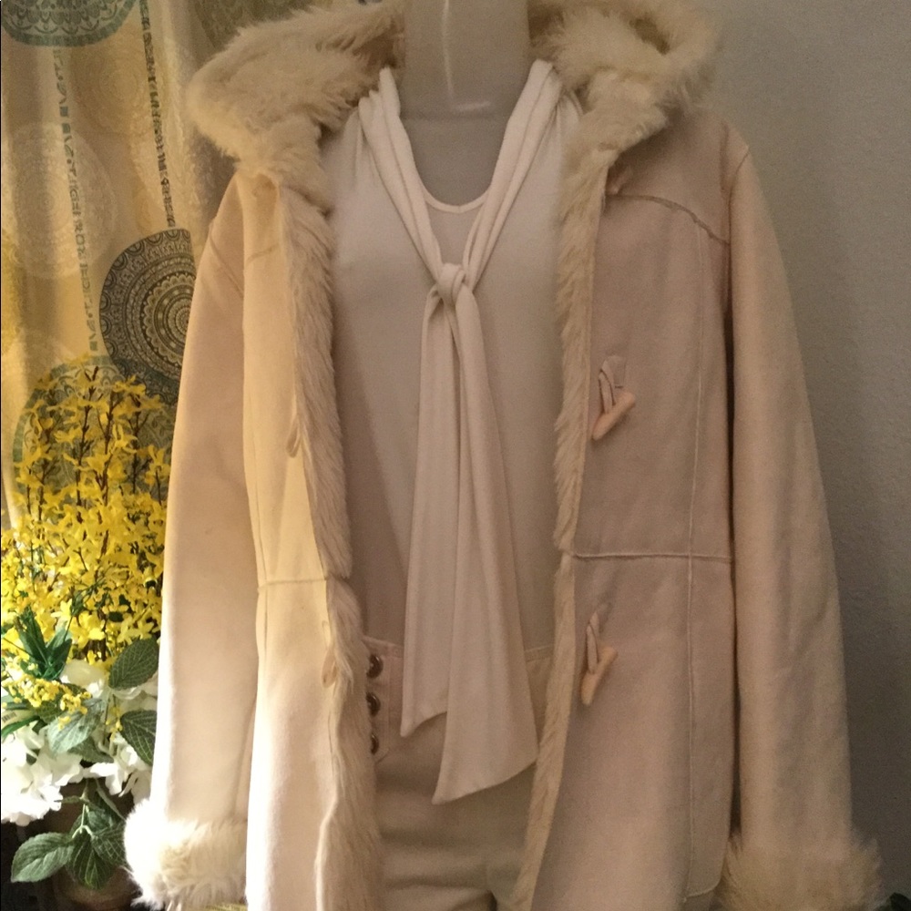 Suede Fur Coat